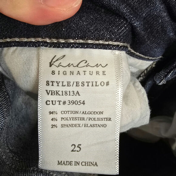 Women's KanCan Signature Destructed Ultra High Rise Ankle Skinny Jeans | Size 25 - Picture 10 of 10